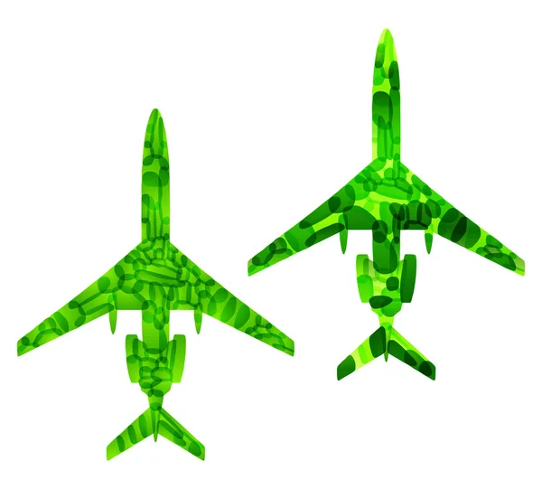Avión, vector de fondo abstracto — Vector de stock