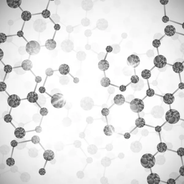 분자 구조, 추상적인 배경 — 스톡 벡터