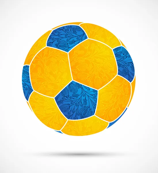 Bola de futebol abstrata — Vetor de Stock