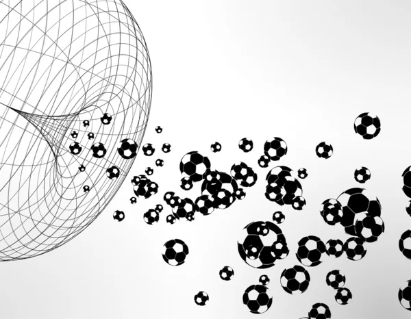 Abstrakt soccer ball bakgrund — Stock vektor