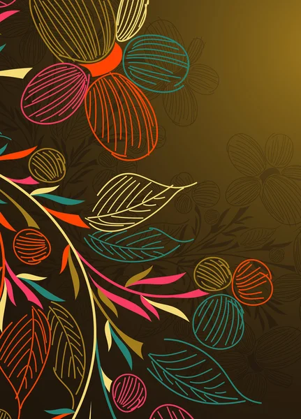 Fondo floral — Vector de stock