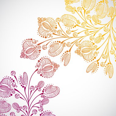 Floral background clipart