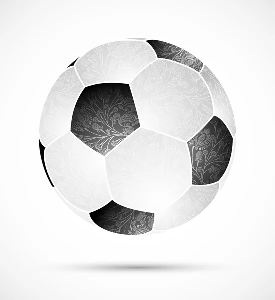 Abstract soccer ball — Stock Vector