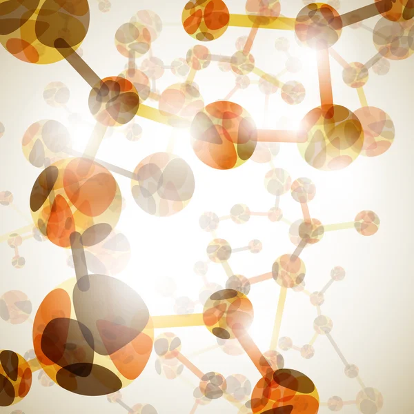 Dna molecule, abstract background — Stock Vector