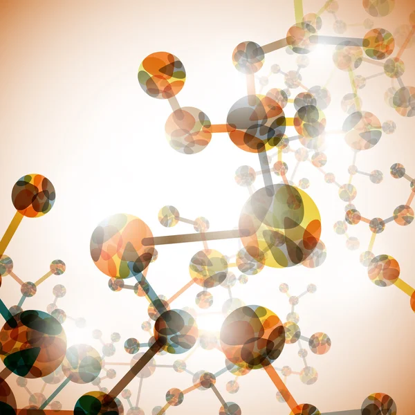 Молекула ДНК, абстрактный фон — стоковый вектор