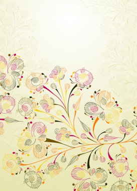 Floral background clipart