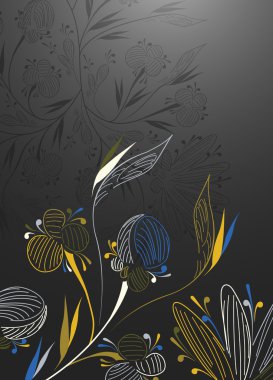 Floral background clipart