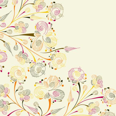 Floral background clipart