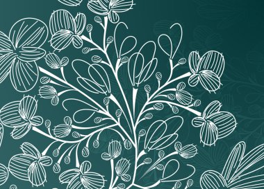 Floral background clipart