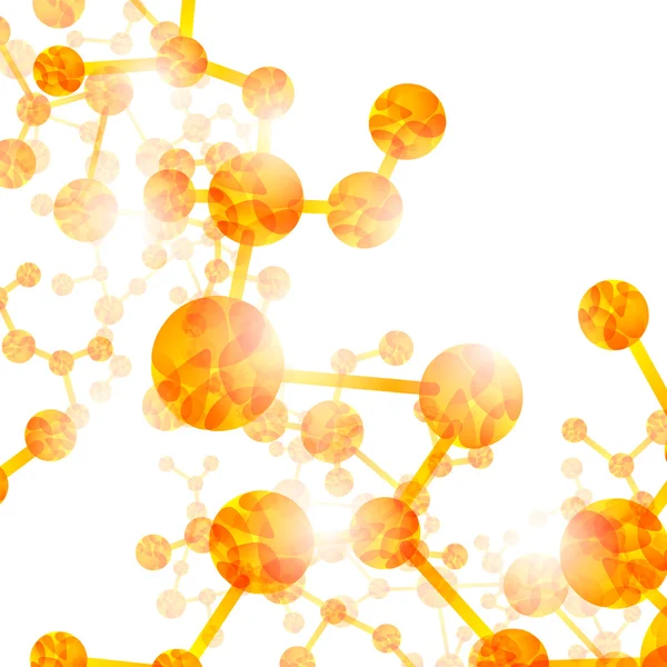 Molecola del DNA, sfondo astratto — Vettoriale Stock