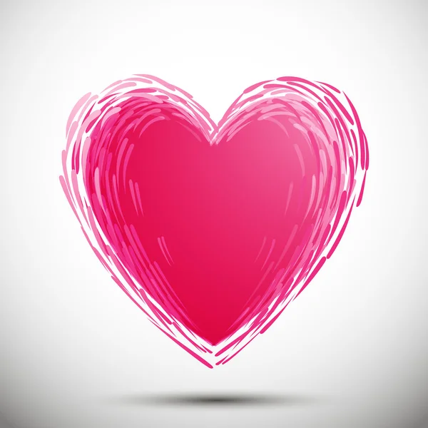 心臓、バレンタインの背景 — ストックベクタ