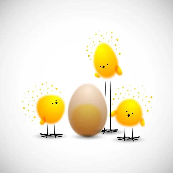 Easter Chicks — Stockvector