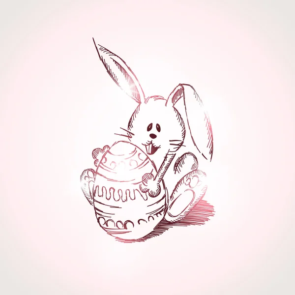 Paskalya Tavşanı — Stok Vektör