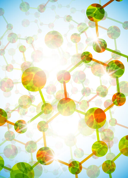 Molecular structure, abstract background