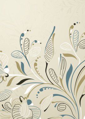 Floral background clipart