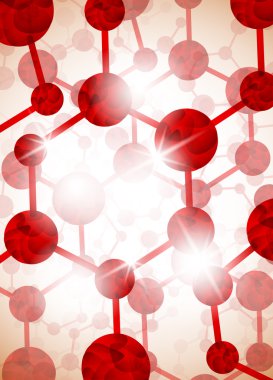 Molecular structure, abstract background clipart