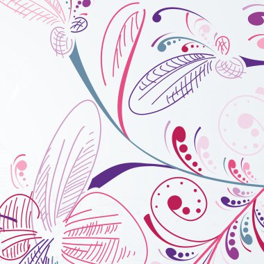 Floral background clipart