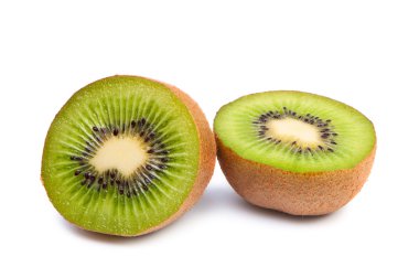 Tropical fruit kiwi on white background. clipart