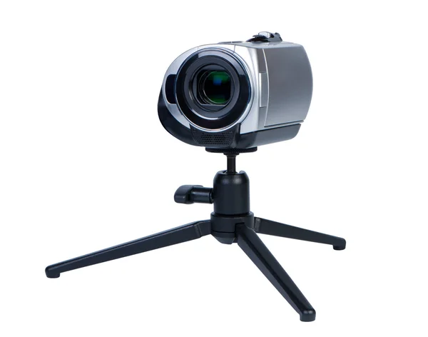 Videocamera su treppiede portatile . — Foto Stock