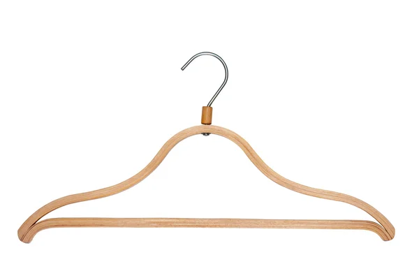 Wooden clothes hanger. — Stock Photo, Image