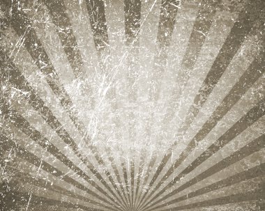 Retro background with rays sepia. clipart