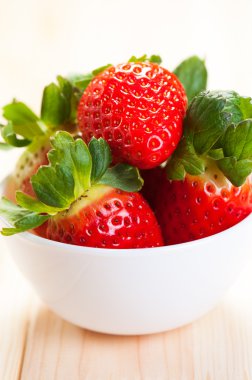 Bowl Of Fresh Strawberries clipart