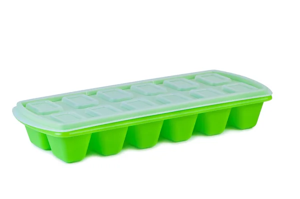 Ice tray on a white background — Stock Photo, Image