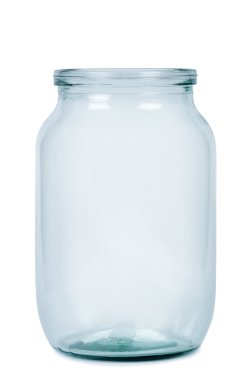 Empty glass jar. clipart