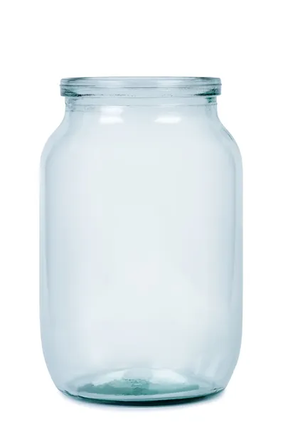 Empty glass jar. — Stock Photo, Image