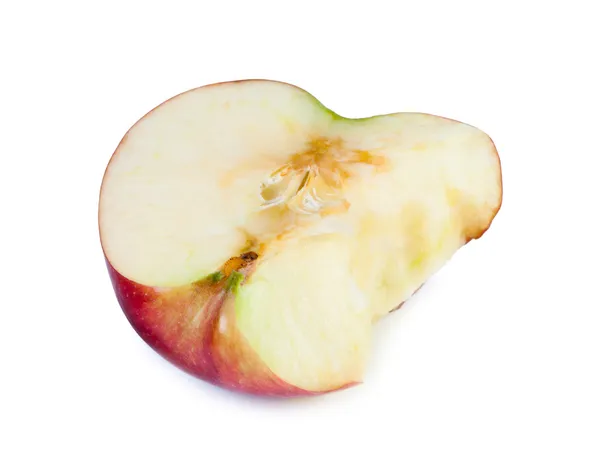 Angebissener Apfel. — Stockfoto