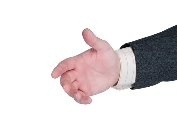Hand outstretched for handshake. — Stock Photo, Image