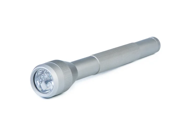 Pocket flashlight on white background. — Stock Photo, Image