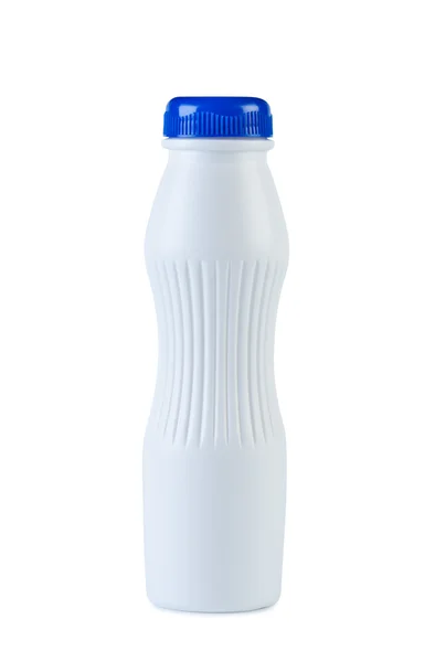 Plastic fles op witte achtergrond. — Stockfoto