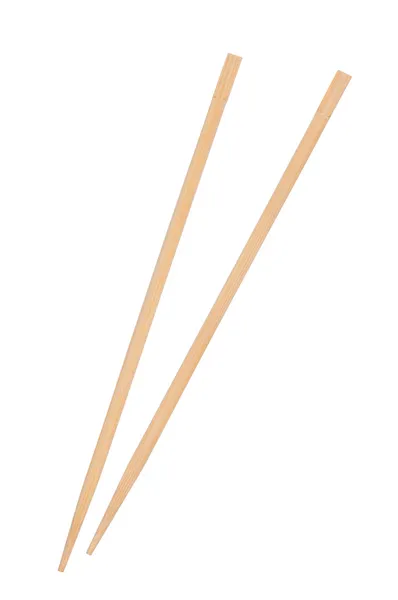 白色背景下隔离的筷子. — 图库照片