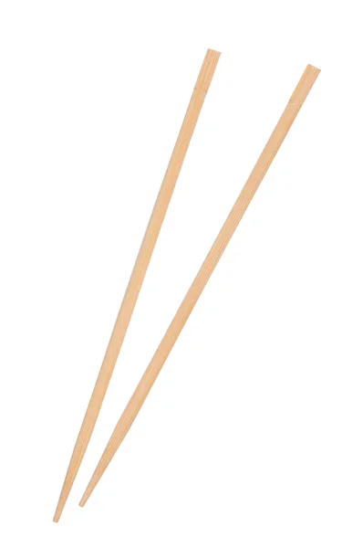 白色背景下隔离的筷子. — 图库照片#