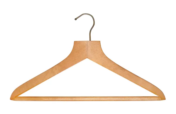 Clothes hanger on white background. — Stock Photo, Image