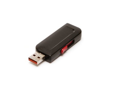 siyah usb flash sürücü