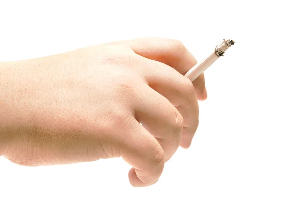 stock image The human hand holding a cigarette