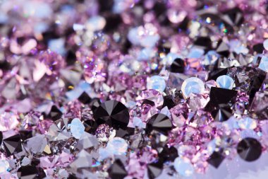 Small purple gem stones, luxury background shallow depth of fiel clipart