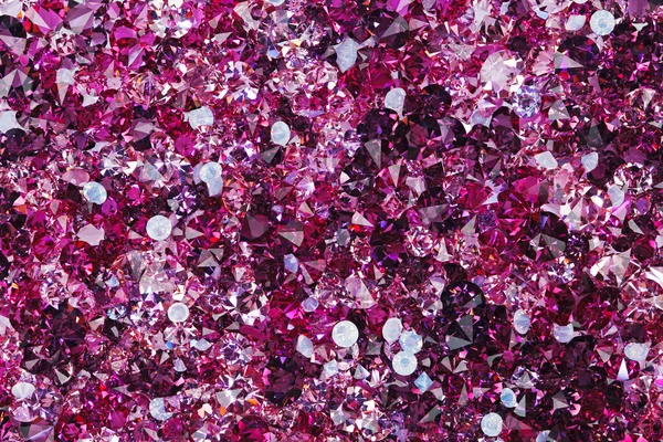 Muchas piedras de diamante de rubí pequeño, fondo de lujo — Foto de Stock