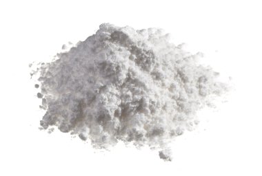 Cocaine drugs heap isolated on white, close up view clipart