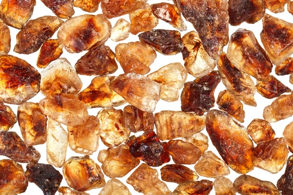 Csomó a nádcukorra kristályok, élelmiszer-összetevő háttér barna — Stock Fotó