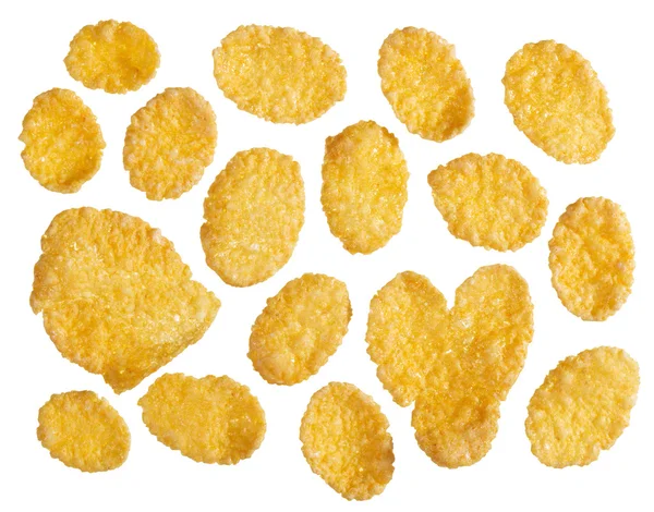 Copos de maíz ingrediente alimentario fondo — Foto de Stock