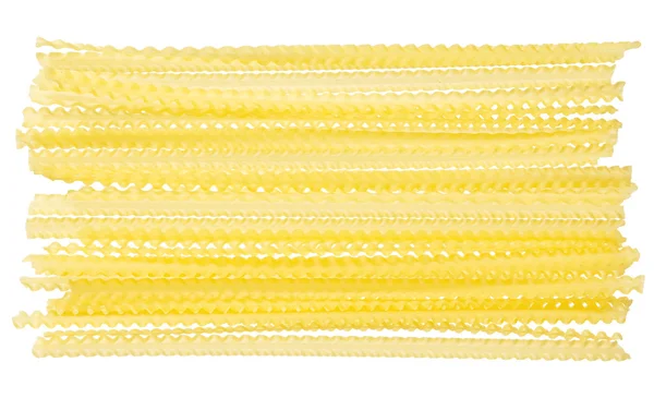 Raw pasta food ingredient background isolated on white — Stock Photo, Image