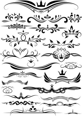 Set of beautiful design elements for different use. clipart