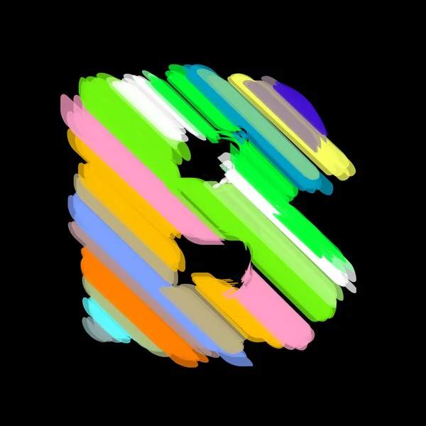 Abstraktní barevné abeceda. písmeno b. — Stockový vektor
