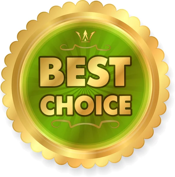 Decorative label "best choice" — Stock Vector