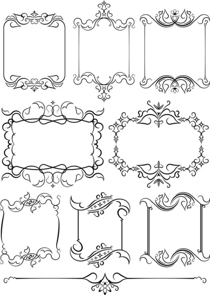 Conjunto de quadros vetoriais — Vetor de Stock