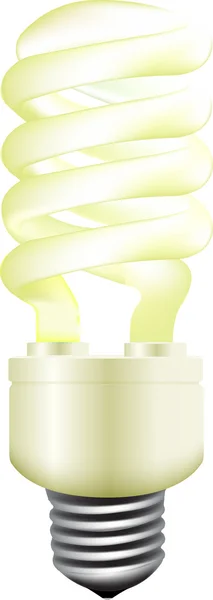 Energibesparing glödlampa. vektor — Stock vektor