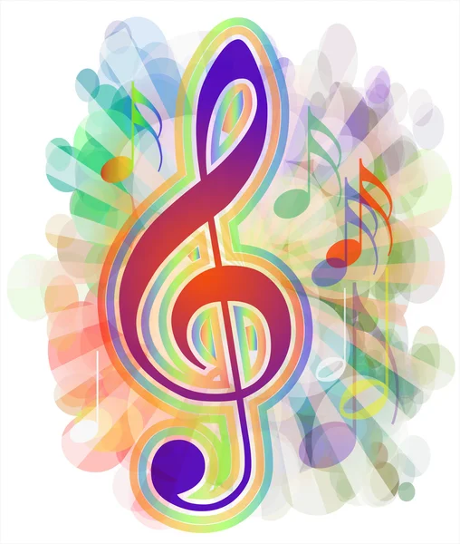 FUNDAMENTO MUSICO COLORFUL — Vector de stock